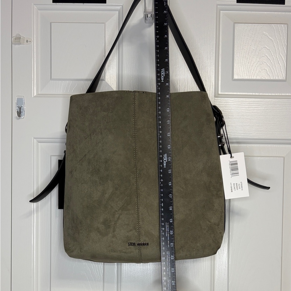 Steve Madden Faux Suede Hobo Bag - Picture 2 of 9